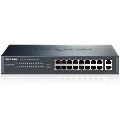TP-Link TL-SL1218MP 專為安防監控設計的16口百兆PoE VLAN隔離交換機深度解析